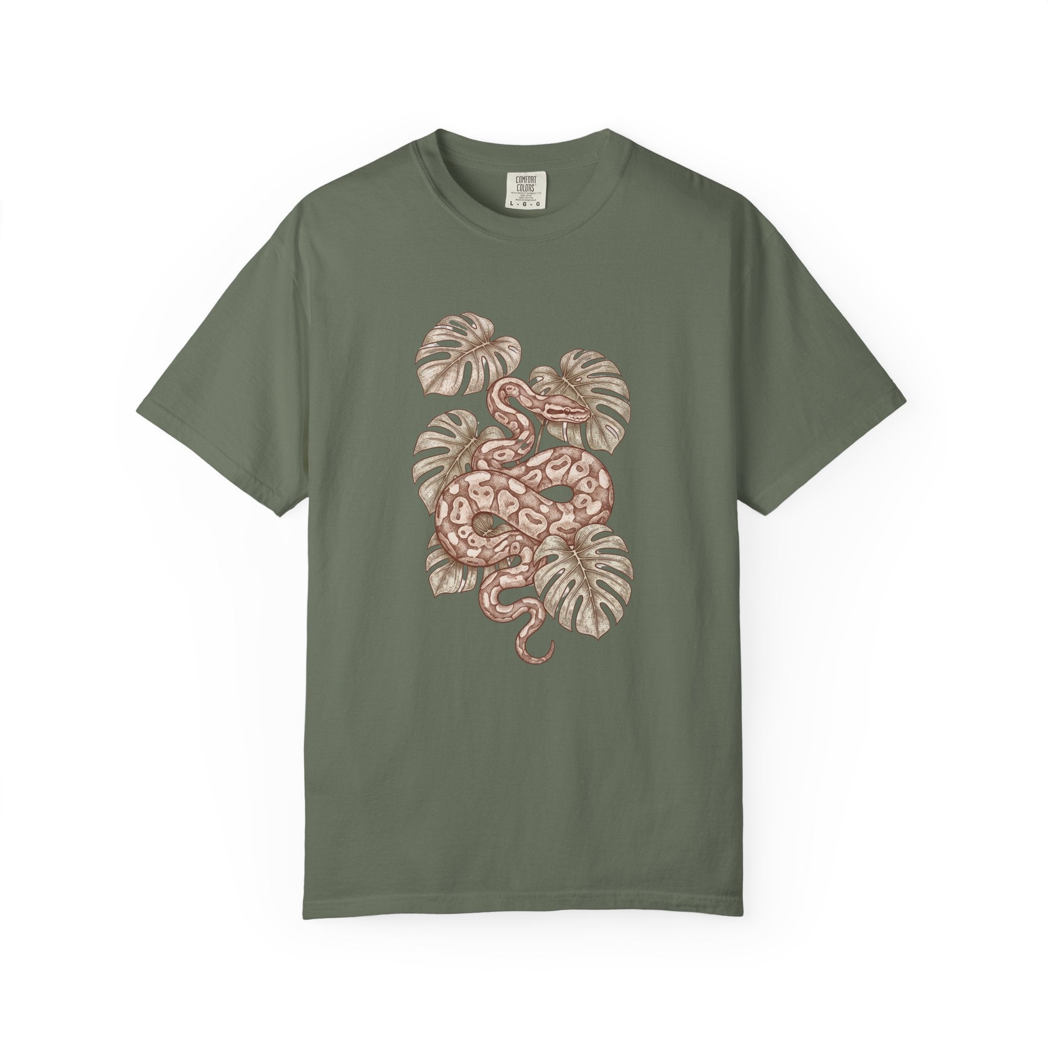 Snake & Monstera Graphic T-Shirt