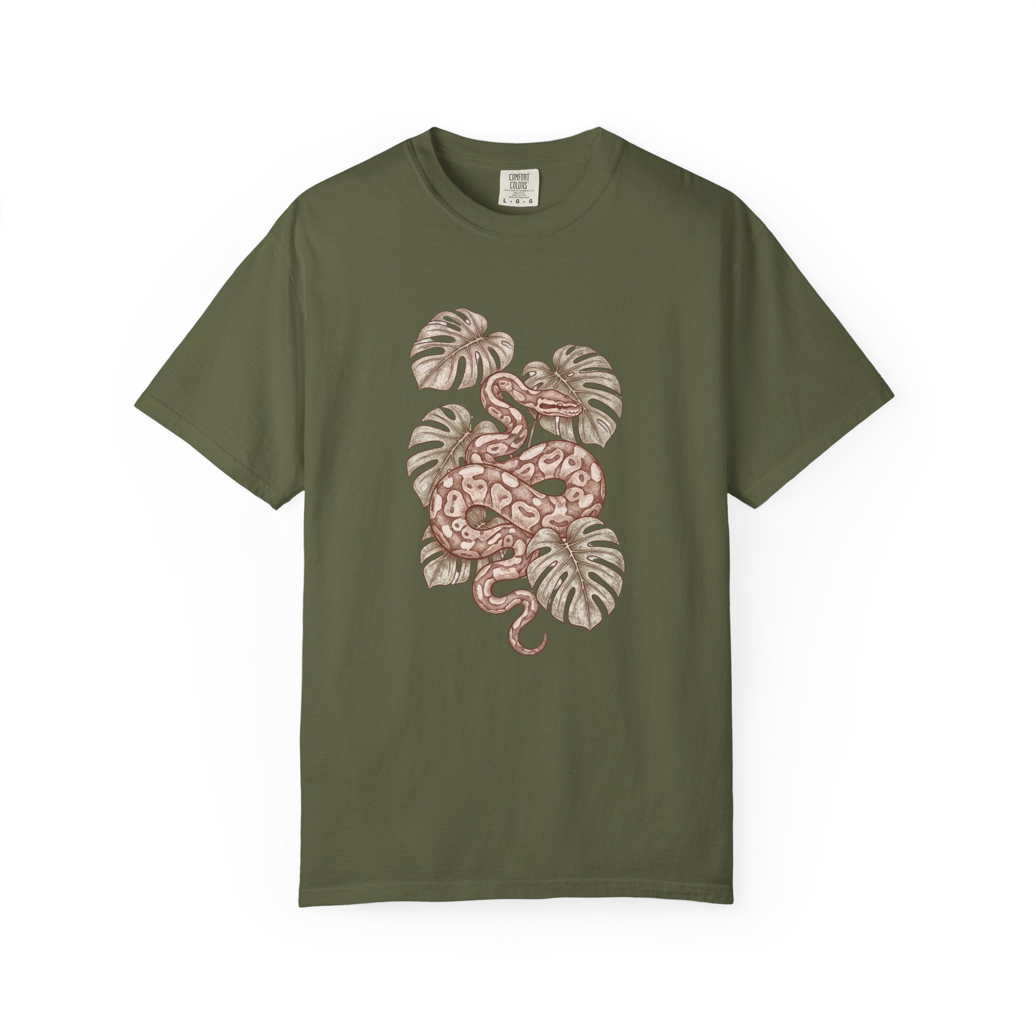 Snake & Monstera Graphic T-Shirt