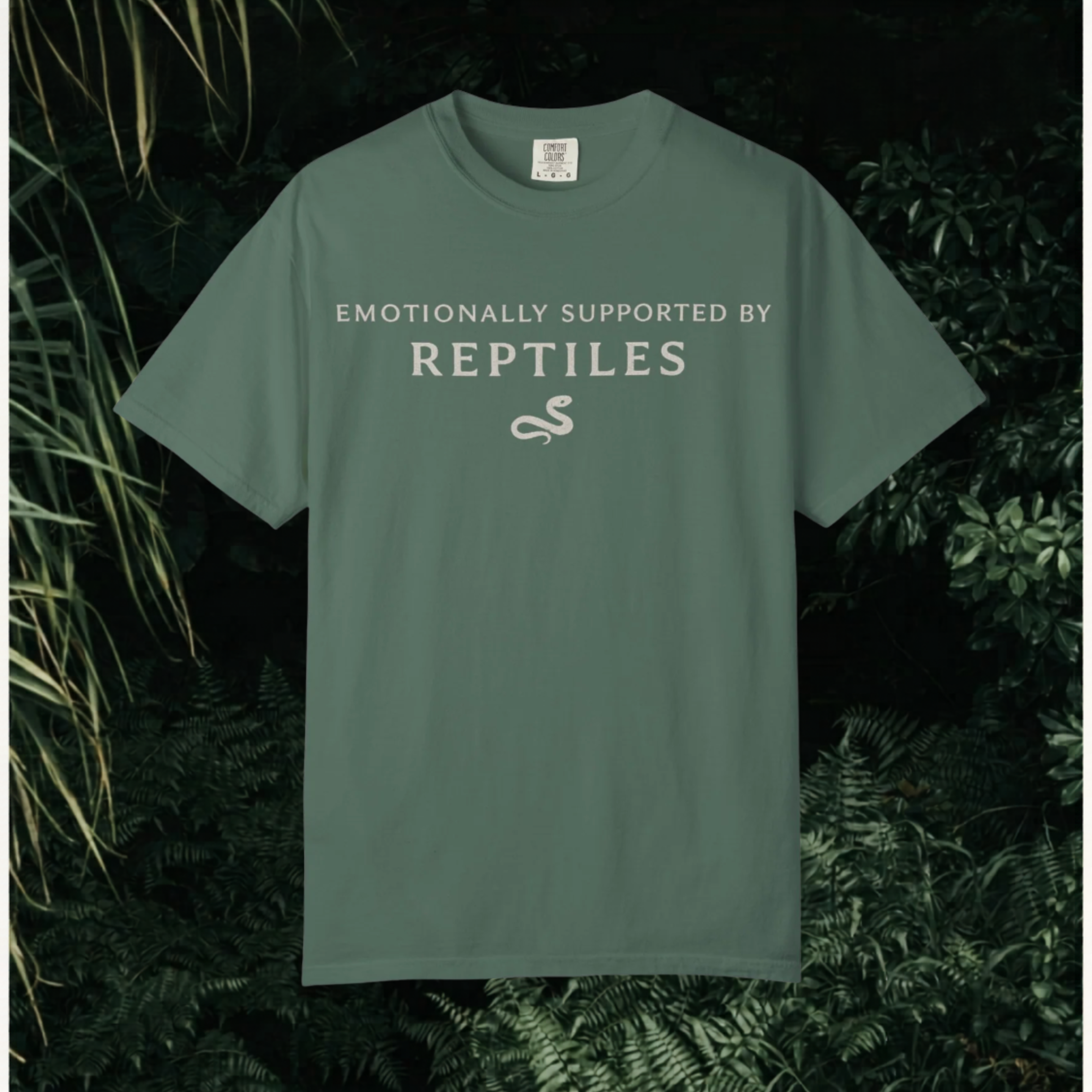 Emotionally Supported by Reptiles T-Shirt