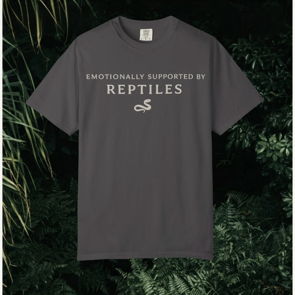 Emotionally Supported by Reptiles T-Shirt