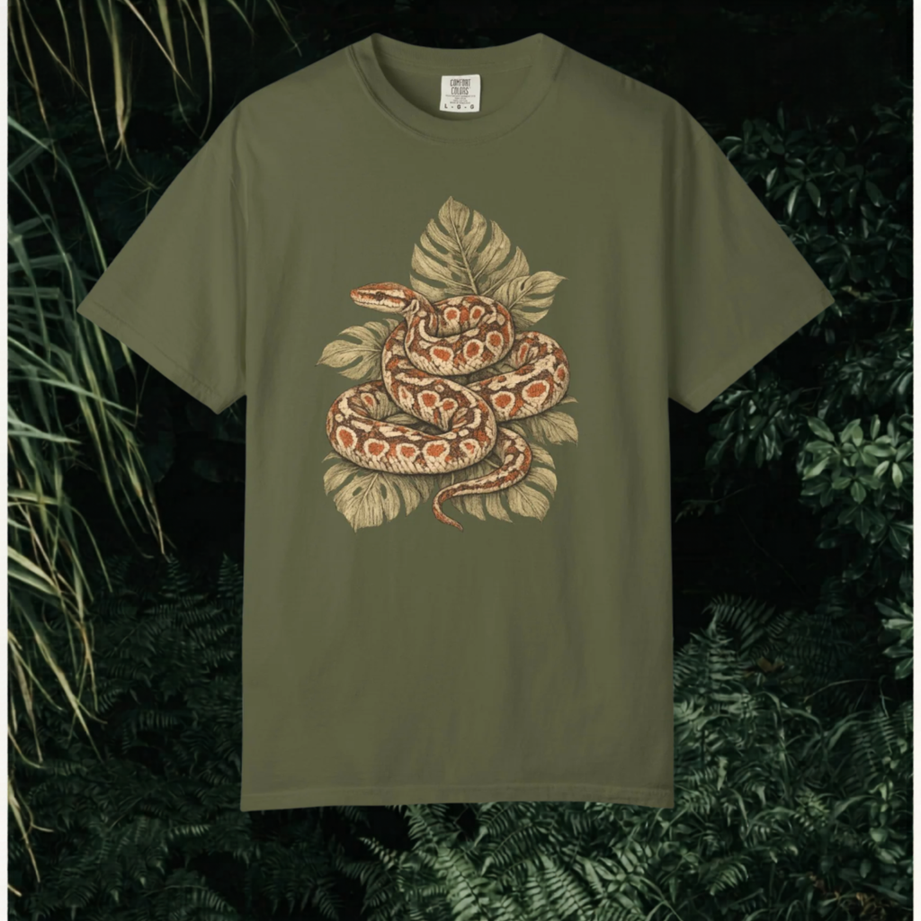 Snake and Monstera T-Shirt