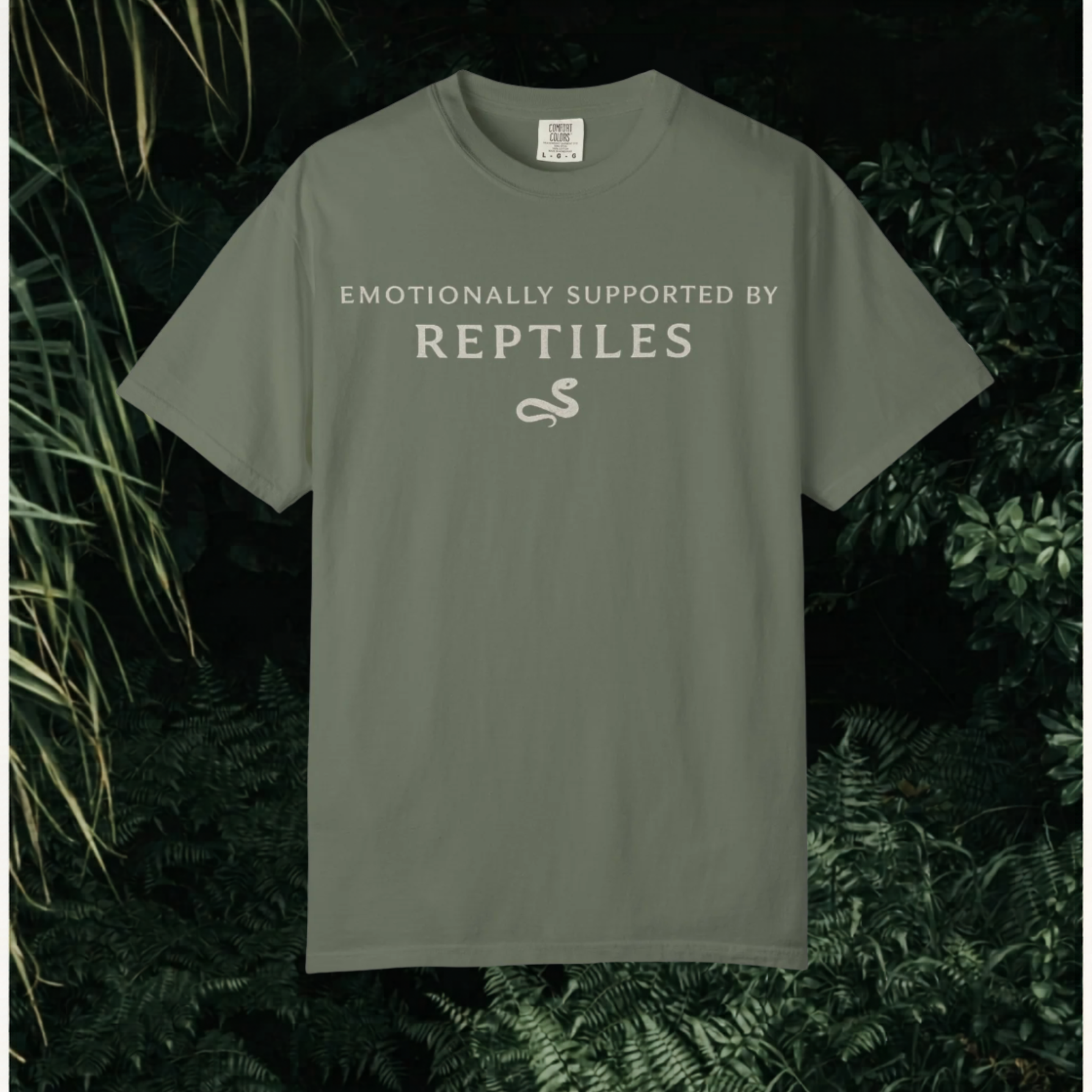 Emotionally Supported by Reptiles T-Shirt