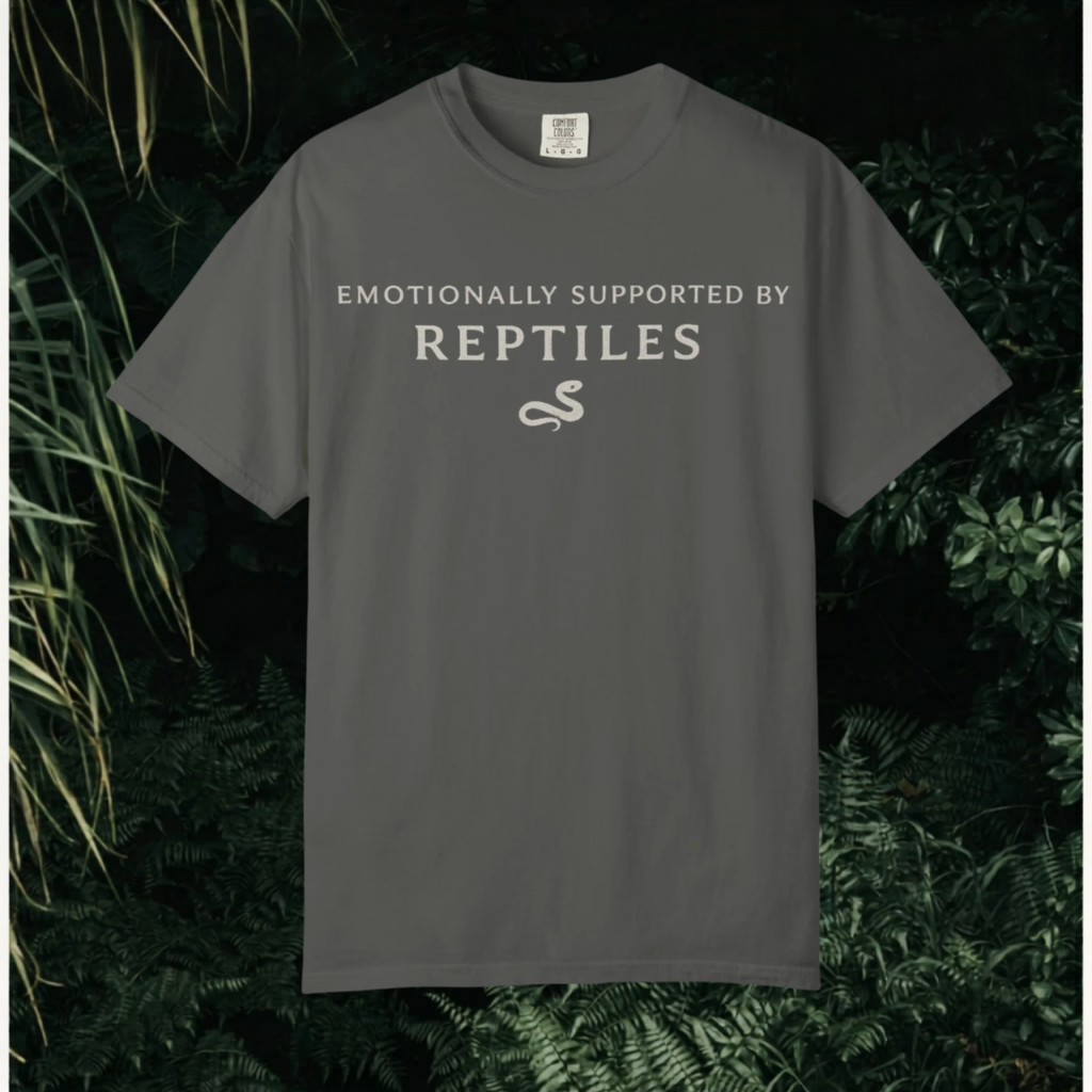 Emotionally Supported by Reptiles T-Shirt